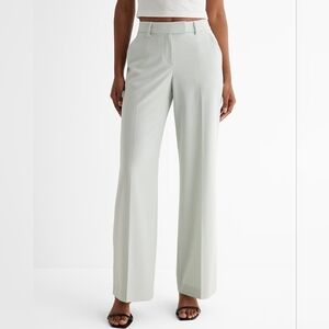 Express Editor Mid Rise Relaxed Trouser Pant Size 8 short